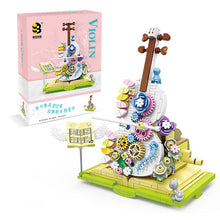Load image into Gallery viewer, Lace Violin Mini Building Block Set – Compatible with LEGO, 410+ Pieces, Girls' DIY Christmas Gift