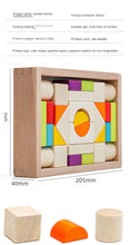 Load image into Gallery viewer, Wooden Box Building Blocks Set – Shape & Color Recognition Toy for Toddlers (36+ Months)