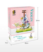 Load image into Gallery viewer, Lace Violin Mini Building Block Set – Compatible with LEGO, 410+ Pieces, Girls' DIY Christmas Gift