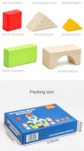 Load image into Gallery viewer, Wooden Box Building Blocks Set – Shape & Color Recognition Toy for Toddlers (36+ Months)