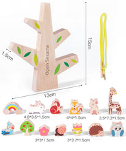 Load image into Gallery viewer, Montessori Forest Balance Puzzle Toy – Wooden Skewers & Shape Matching for Kids 3+