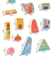 Load image into Gallery viewer, Montessori Wooden Cognitive Stacking Toy – Layered Music & Balance Blocks for Kids 0–3