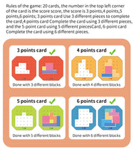 Load image into Gallery viewer, Double Battle Tetris Puzzle Game – Colorful Brain Teaser for Kids & Parents | Focus & Strategy Board Game 128 pieces