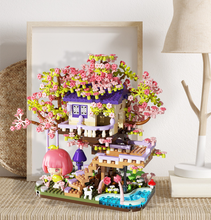 Load image into Gallery viewer, Flower House Microparticle Building Blocks – DIY Christmas Gift for Ages 8+