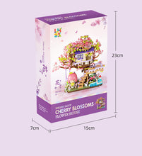 Load image into Gallery viewer, Flower House Microparticle Building Blocks – DIY Christmas Gift for Ages 8+