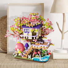 Load image into Gallery viewer, Flower House Microparticle Building Blocks – DIY Christmas Gift for Ages 8+