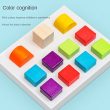 Load image into Gallery viewer, Wooden Box Building Blocks Set – Shape & Color Recognition Toy for Toddlers (36+ Months)