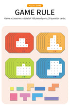 Load image into Gallery viewer, Double Battle Tetris Puzzle Game – Colorful Brain Teaser for Kids &amp; Parents | Focus &amp; Strategy Board Game 128 pieces
