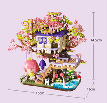 Load image into Gallery viewer, Flower House Microparticle Building Blocks – DIY Christmas Gift for Ages 8+
