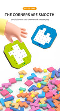 Load image into Gallery viewer, Double Battle Tetris Puzzle Game – Colorful Brain Teaser for Kids &amp; Parents | Focus &amp; Strategy Board Game 128 pieces
