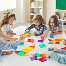 Load image into Gallery viewer, 120-Piece Magnetic Tiles Building Blocks – Educational STEM Toy Set for Kids Aged 3+
