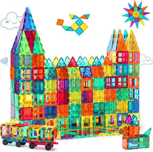 Load image into Gallery viewer, 120-Piece Magnetic Tiles Building Blocks – Educational STEM Toy Set for Kids Aged 3+
