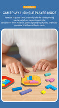 Load image into Gallery viewer, Double Battle Tetris Puzzle Game – Colorful Brain Teaser for Kids &amp; Parents | Focus &amp; Strategy Board Game 128 pieces
