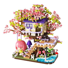 Load image into Gallery viewer, Flower House Microparticle Building Blocks – DIY Christmas Gift for Ages 8+
