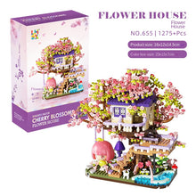 Load image into Gallery viewer, Flower House Microparticle Building Blocks – DIY Christmas Gift for Ages 8+
