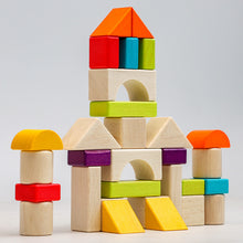 Load image into Gallery viewer, Wooden Box Building Blocks Set – Shape &amp; Color Recognition Toy for Toddlers (36+ Months)
