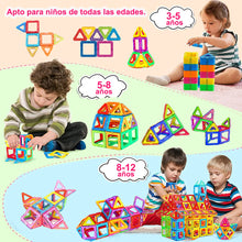 Load image into Gallery viewer, Magnetic Building Blocks – DIY Construction Set for Kids (Big &amp; Mini Sizes)
