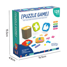 Load image into Gallery viewer, Double Battle Tetris Puzzle Game – Colorful Brain Teaser for Kids &amp; Parents | Focus &amp; Strategy Board Game 128 pieces
