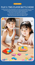 Load image into Gallery viewer, Double Battle Tetris Puzzle Game – Colorful Brain Teaser for Kids &amp; Parents | Focus &amp; Strategy Board Game 128 pieces
