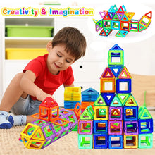 Load image into Gallery viewer, Magnetic Building Blocks – DIY Construction Set for Kids (Big &amp; Mini Sizes)
