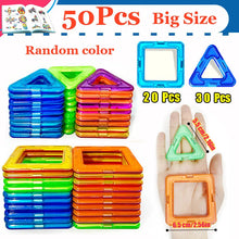 Load image into Gallery viewer, Magnetic Building Blocks – DIY Construction Set for Kids (Big &amp; Mini Sizes)
