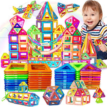 Load image into Gallery viewer, Magnetic Building Blocks – DIY Construction Set for Kids (Big &amp; Mini Sizes)
