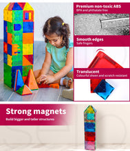 Load image into Gallery viewer, 120-Piece Magnetic Tiles Building Blocks – Educational STEM Toy Set for Kids Aged 3+
