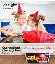 Load image into Gallery viewer, 120-Piece Magnetic Tiles Building Blocks – Educational STEM Toy Set for Kids Aged 3+
